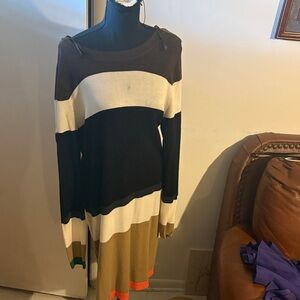 Jessica Howard Colorblock Long Sleeve Dress